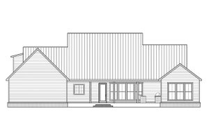 Exterior - Rear Elevation for Farmhouse House Plan #1074-4 - 3 bed, 3.5 bath