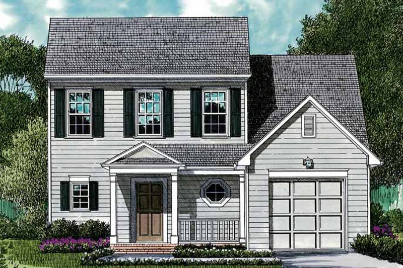 Home Plan - Colonial Exterior - Front Elevation Plan #453-372