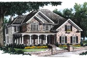 Country Style House Plan - 4 Beds 4 Baths 2759 Sq/Ft Plan #927-672 