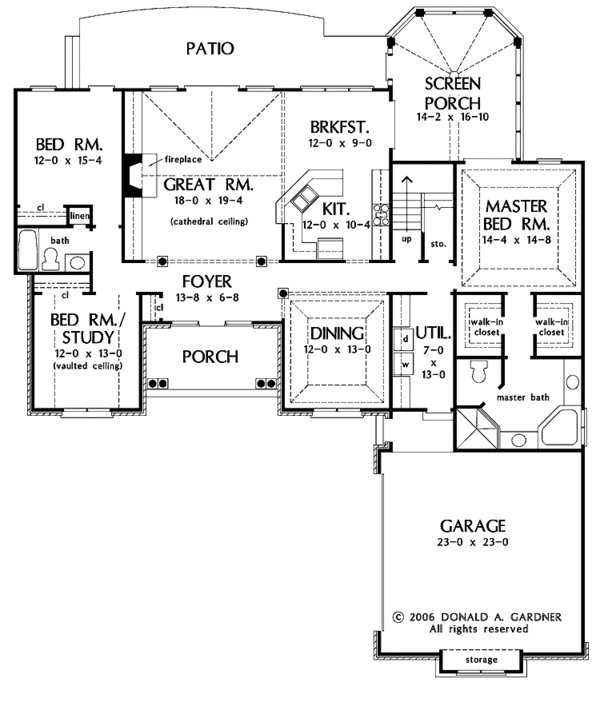 Dream House Plan - Craftsman Floor Plan - Main Floor Plan #929-826