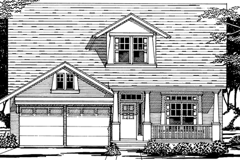 Architectural House Design - Country Exterior - Front Elevation Plan #472-398