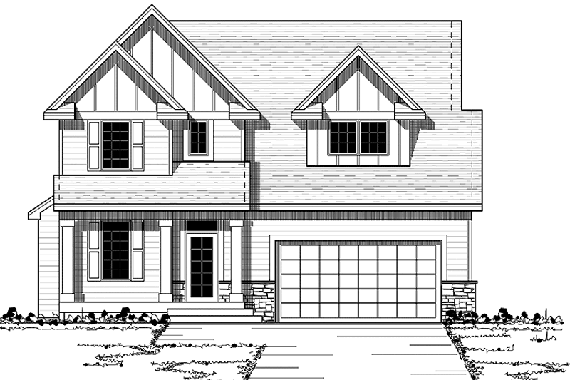 Home Plan - European Exterior - Front Elevation Plan #51-607