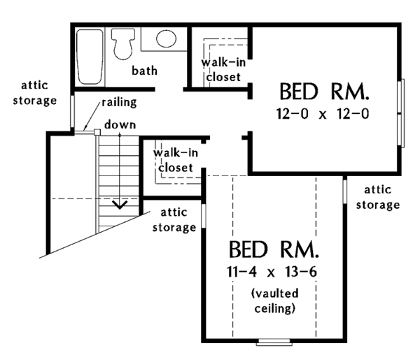 House Design - Country Floor Plan - Upper Floor Plan #929-644