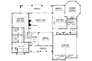 Floor Plan - Main Floor for Traditional House Plan #929-811 - 4 bed, 3.5 bath