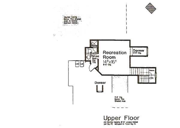 Home Plan - European Floor Plan - Upper Floor Plan #310-976