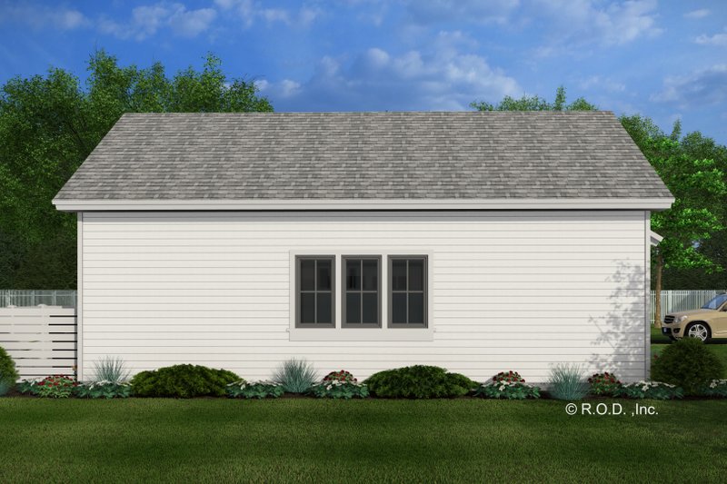House Blueprint - Exterior - Rear Elevation for Farmhouse House Plan #51-1579, 0 bath