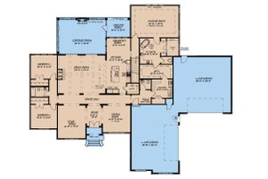 Floor Plan - Main Floor for European House Plan #923-160 - 3 bed, 2.5 bath
