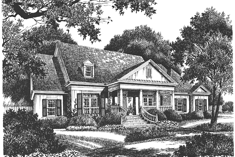 Home Plan - Classical Exterior - Front Elevation Plan #429-174