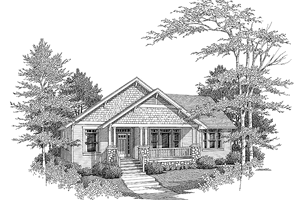 Craftsman Exterior - Front Elevation Plan #48-808