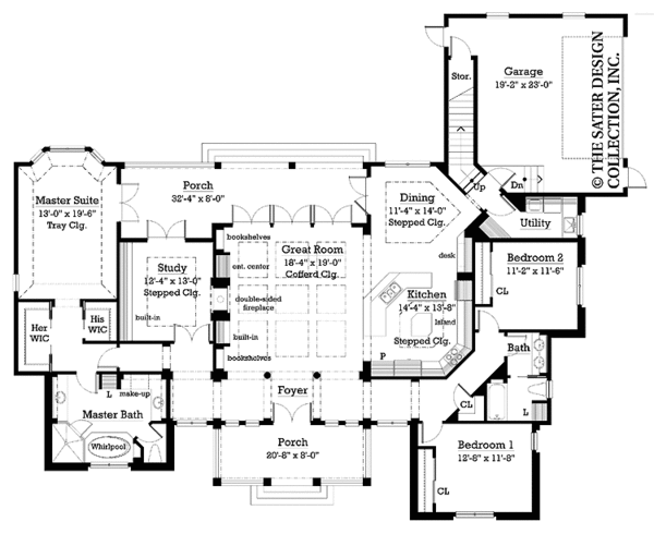 Architectural House Design - Country Floor Plan - Main Floor Plan #930-246