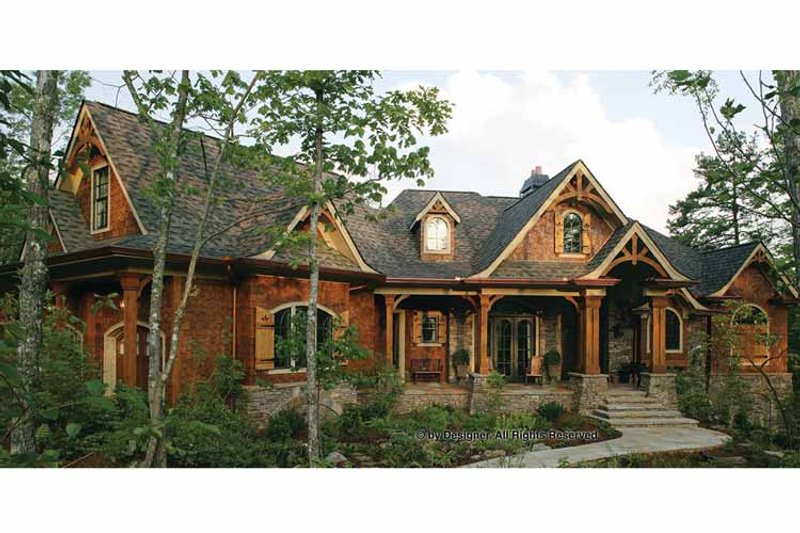 House Design - Exterior - Front Elevation 3 for Craftsman House Plan #54-352 - 4 bed, 4 bath