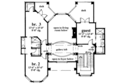 Mediterranean Style House Plan - 4 Beds 3.5 Baths 4140 Sq/Ft Plan #930-46 