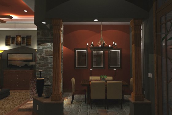 Interior - Dining Room for Craftsman House Plan #120-162 - 3 bed, 2.5 bath