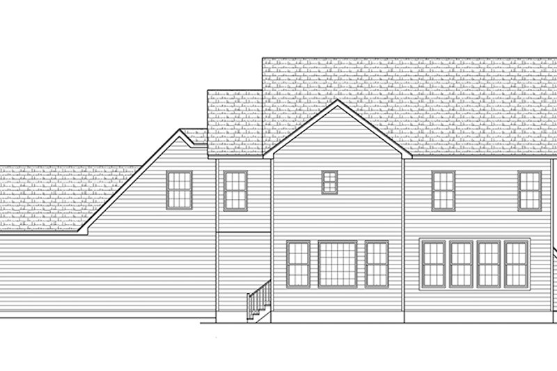 Dream House Plan - Exterior - Rear Elevation for Traditional House Plan #1010-135 - 4 bed, 2.5 bath