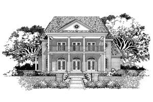 House Plan Design - Exterior - Front Elevation for Classical House Plan #472-229 - 4 bed, 3.5 bath