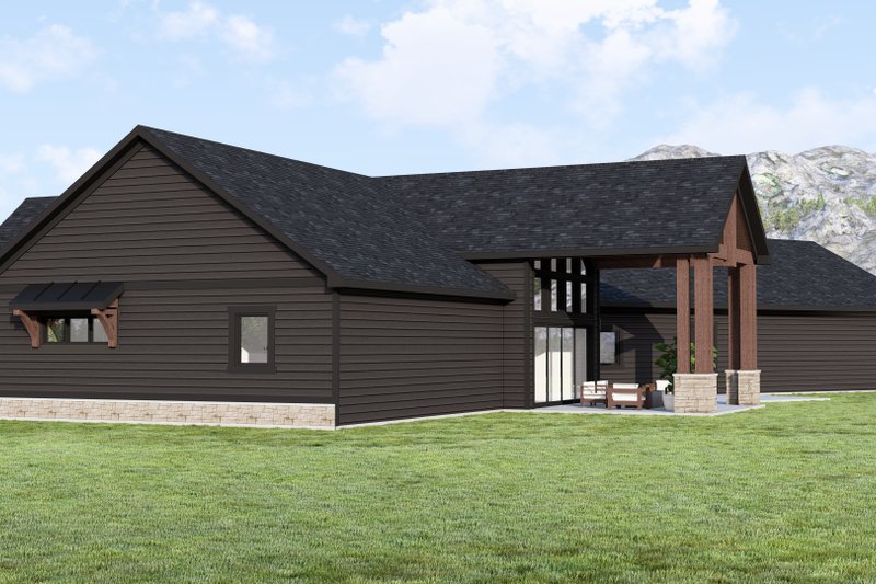 Home Plan - Exterior - Other Elevation 5 for Ranch House Plan #1064-376 - 2 bed, 2.5 bath