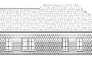 Exterior - Rear Elevation for Craftsman House Plan #932-26 - 2 bed, 2 bath