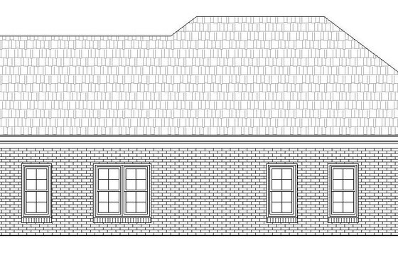 Exterior - Rear Elevation for Craftsman House Plan #932-26 - 2 bed, 2 bath