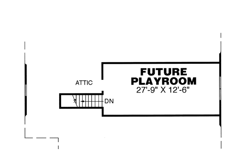 Home Plan - Floor Plan - Upper Floor for Country House Plan #34-252 - 3 bed, 2 bath