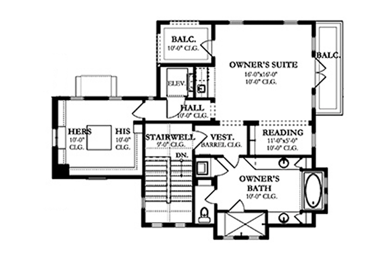 House Plan Design - Floor Plan - Other Floor for Mediterranean House Plan #1058-155 - 3 bed, 3 bath