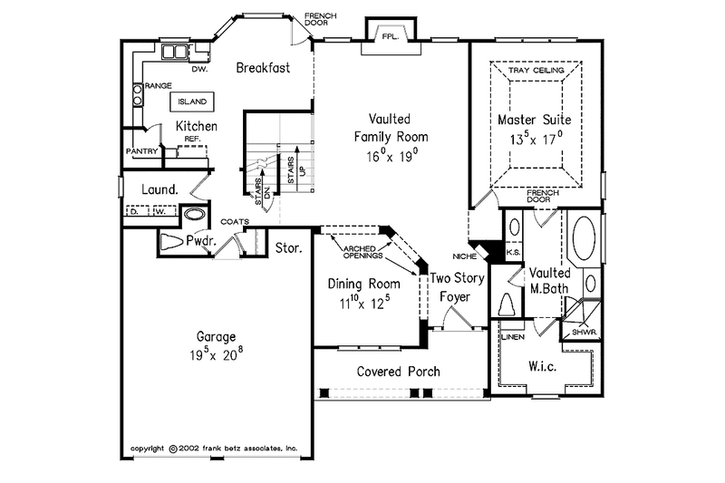 Home Plan - Floor Plan - Main Floor for Country House Plan #927-650 - 3 bed, 2.5 bath