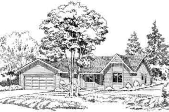 Exterior - Front Elevation for Traditional House Plan #312-273 - 3 bed, 2 bath