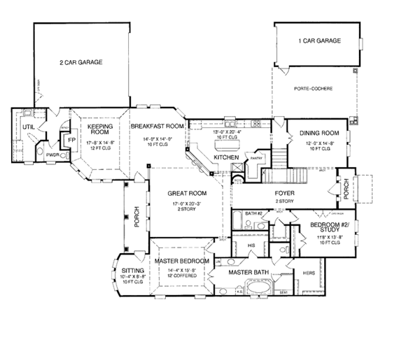Architectural House Design - Country Floor Plan - Main Floor Plan #952-192