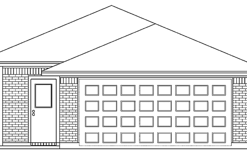 Home Plan - Exterior - Rear Elevation for Traditional House Plan #84-673 - 3 bed, 2 bath