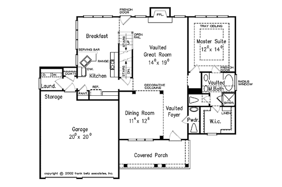 Floor Plan - Main Floor for Country House Plan #927-471 - 3 bed, 2.5 bath