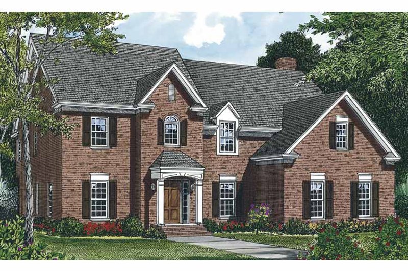 Dream House Plan - Exterior - Front Elevation 3 for Country House Plan #453-489 - 4 bed, 2.5 bath