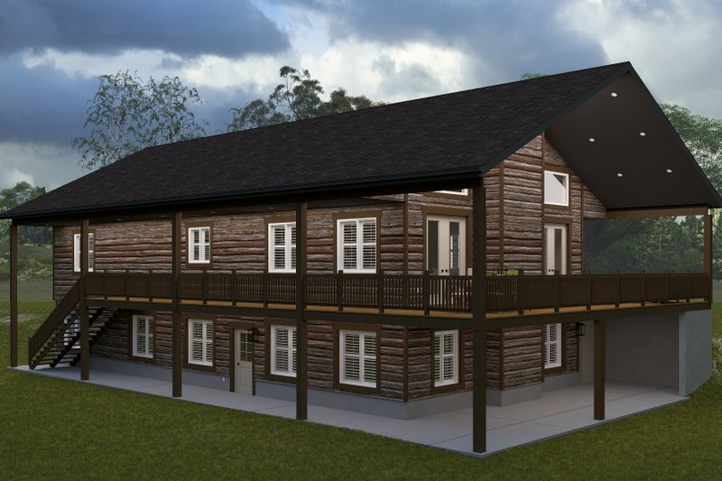 Dream House Plan - Exterior - Rear Elevation for Cabin House Plan #1060-355 - 2 bed, 2 bath
