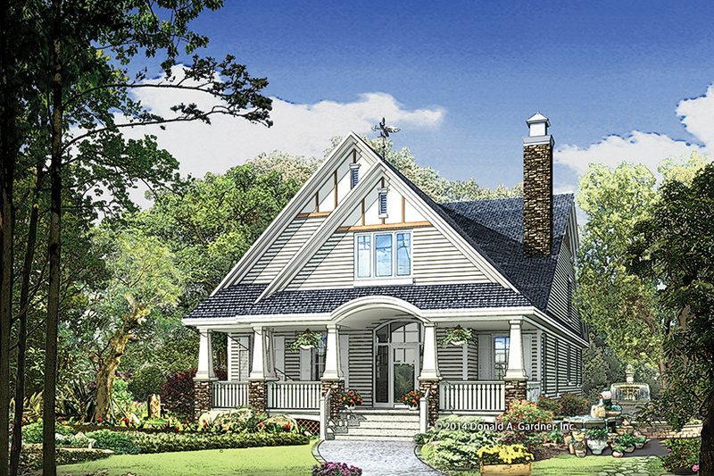 House Design - Exterior - Front Elevation 4 for Craftsman House Plan #929-986 - 4 bed, 3 bath