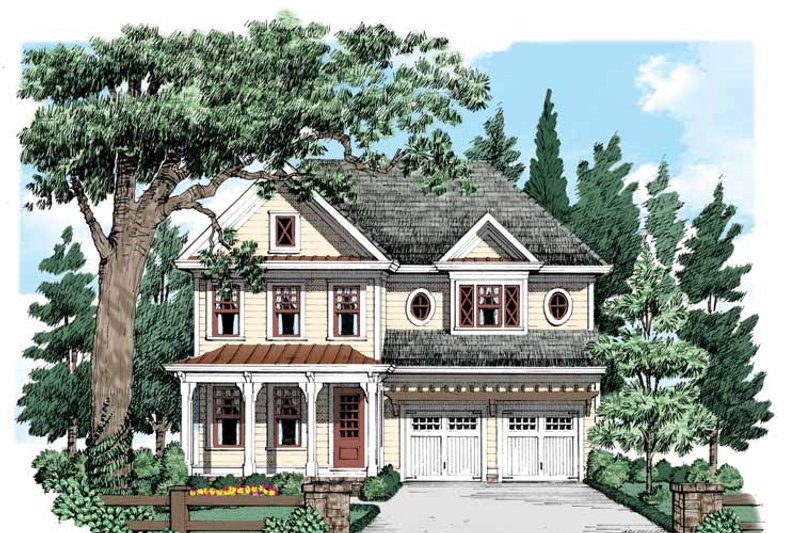 Home Plan - Exterior - Front Elevation 3 for Country House Plan #927-535 - 4 bed, 3 bath