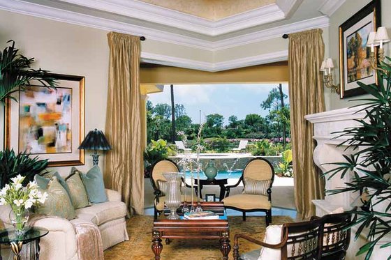 Interior - Family Room 1 for Mediterranean House Plan #930-314 - 3 bed, 4.5 bath