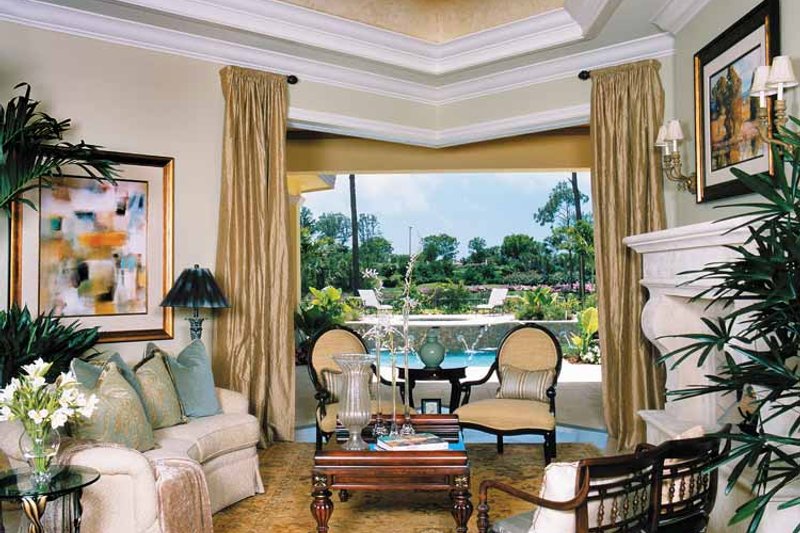 Dream House Plan - Interior - Family Room 1 for Mediterranean House Plan #930-314 - 3 bed, 4.5 bath