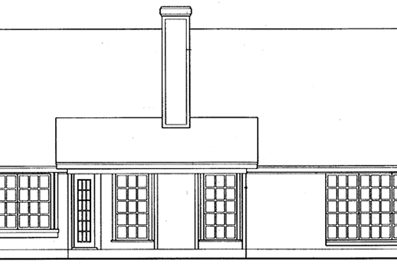 Dream House Plan - Exterior - Rear Elevation for Country House Plan #42-610 - 3 bed, 2 bath