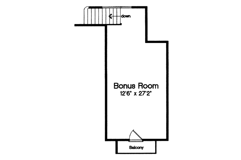 Dream House Plan - Floor Plan - Upper Floor for Country House Plan #417-585 - 3 bed, 2 bath