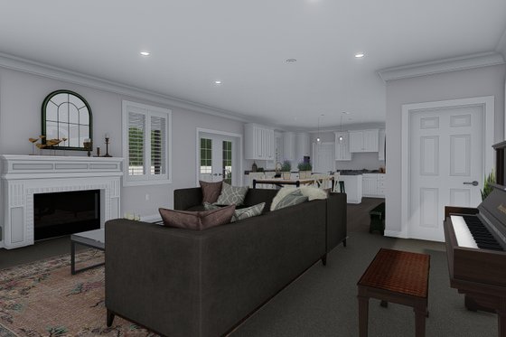 Interior - Family Room 2 for Traditional House Plan #1060-8 - 5 bed, 4 bath