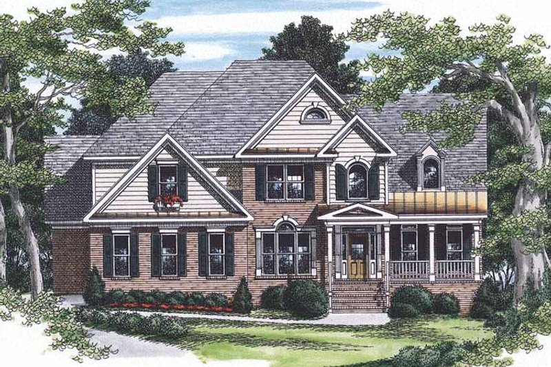 Home Plan - Exterior - Front Elevation 3 for Traditional House Plan #927-170 - 4 bed, 4.5 bath