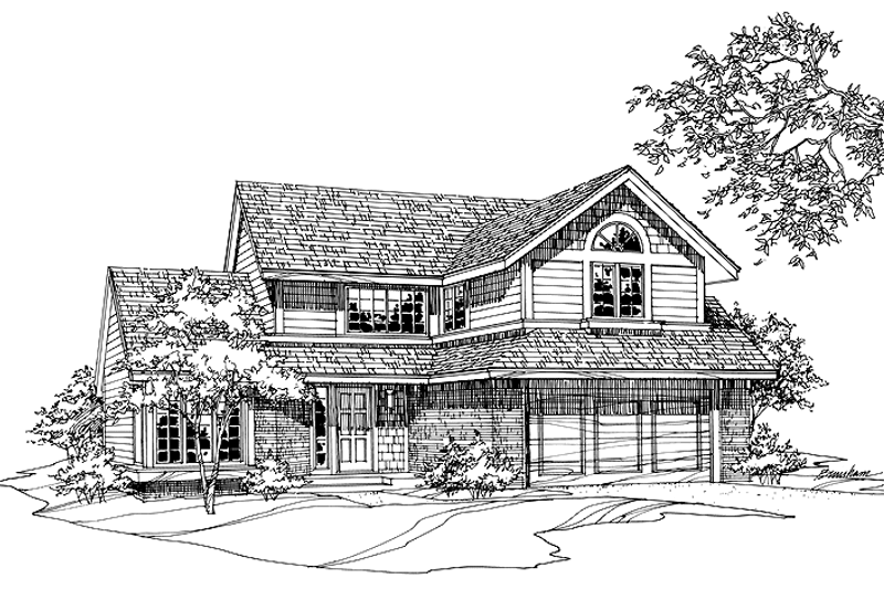 House Plan Design - Traditional Exterior - Front Elevation Plan #320-1504