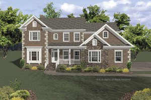 Traditional Exterior - Front Elevation Plan #56-669