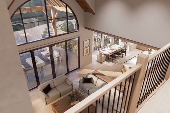 Interior - Family Room 2 for Contemporary House Plan #1114-5 - 4 bed, 4.5 bath