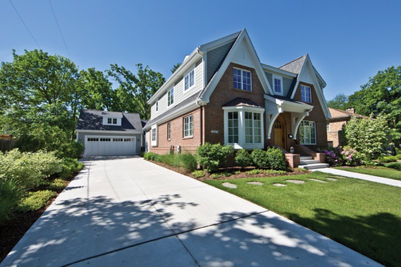 Architectural House Design - Exterior - Front Elevation 3 for Tudor House Plan #928-257 - 4 bed, 2.5 bath