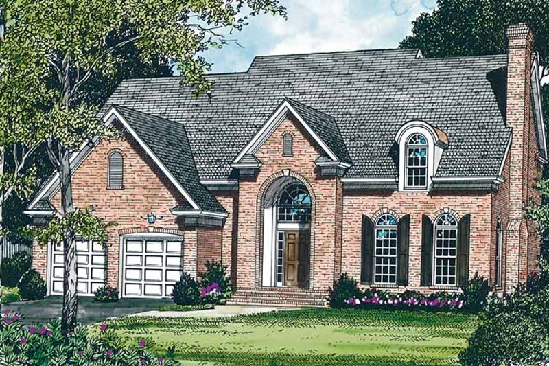 Dream House Plan - Colonial Exterior - Front Elevation Plan #453-211