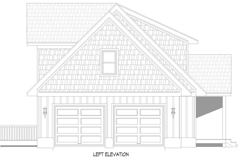 House Design - Exterior - Other Elevation for Country House Plan #932-1061 - 3 bed, 2.5 bath