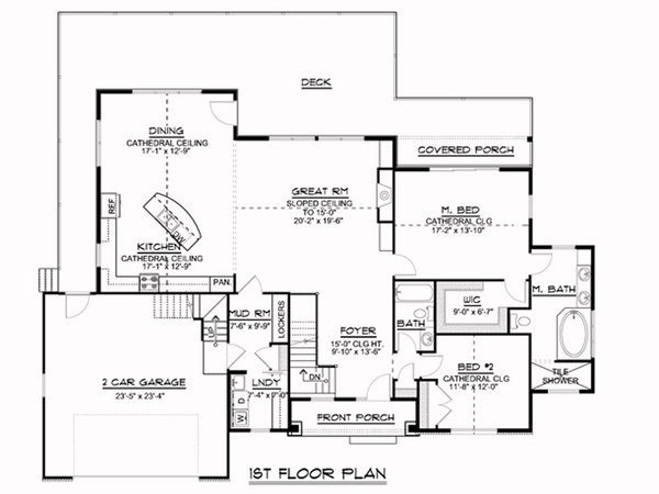 Ranch Floor Plan - Main Floor Plan #1064-209