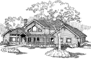 Contemporary Style House Plan - 3 Beds 2 Baths 2469 Sq/Ft Plan #60-657 