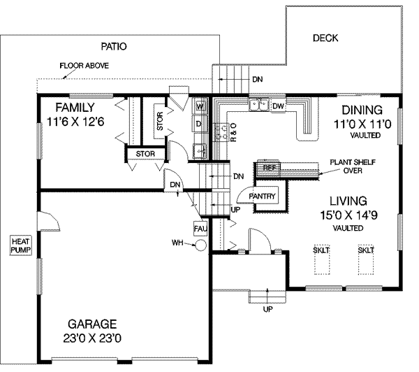 House Plan Design - Traditional Floor Plan - Main Floor Plan #60-476