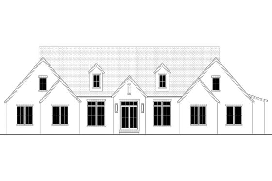 Exterior - Front Elevation 12 for Traditional House Plan #430-383 - 5 bed, 4.5 bath