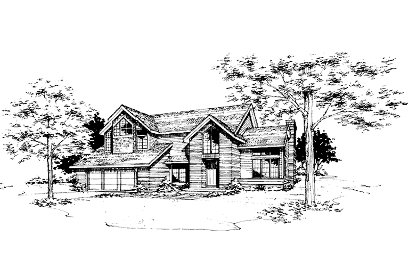 Dream House Plan - Contemporary Exterior - Front Elevation Plan #320-667